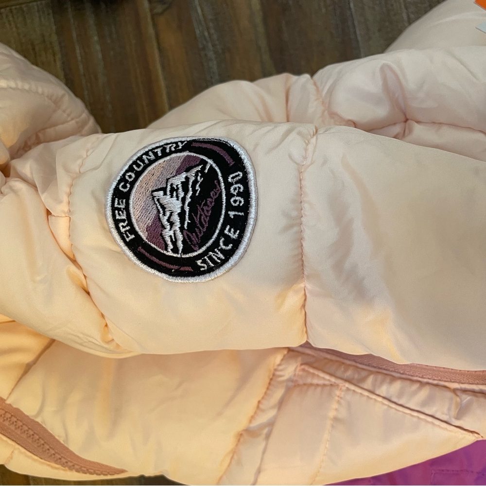 Free Country Kids' light pink/Cream Puffer Jacket 12m